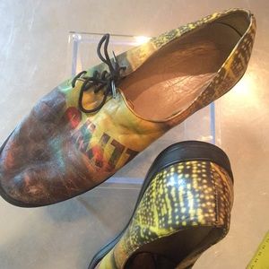 Funky leather “Hollywood “ themed shoes